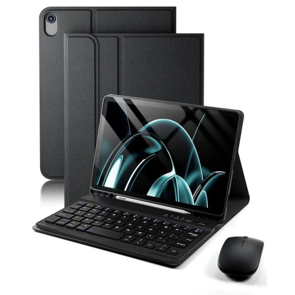 TUNKARMOR Keyboard Case For iPad Mini 7 A17 Pro Mini 6 8.3 In. W/ Mouse Magnetic